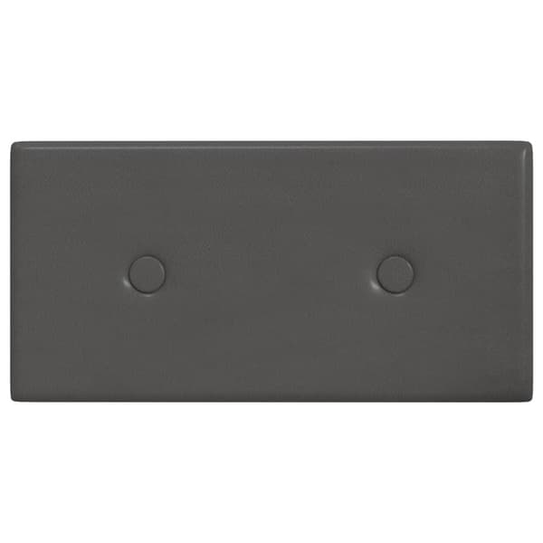 vidaXL Väggpaneler 12 st grå 30x15 cm konstläder 0,54 m² Grå