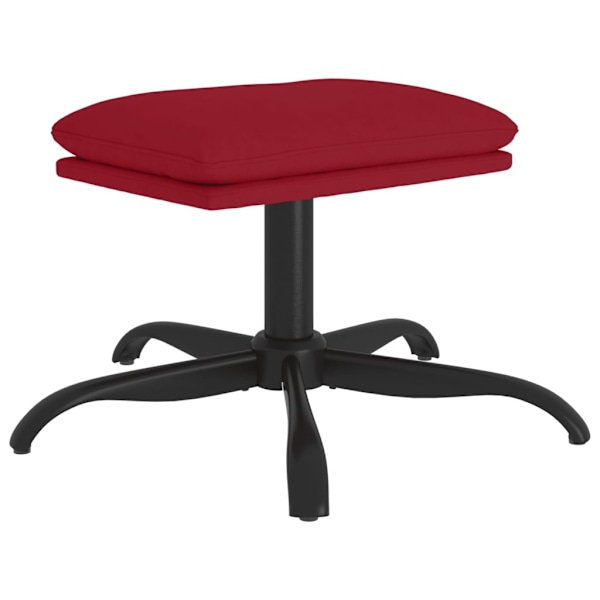 vidaXL Fotpall vinröd 60x60x36 cm sammet Röd