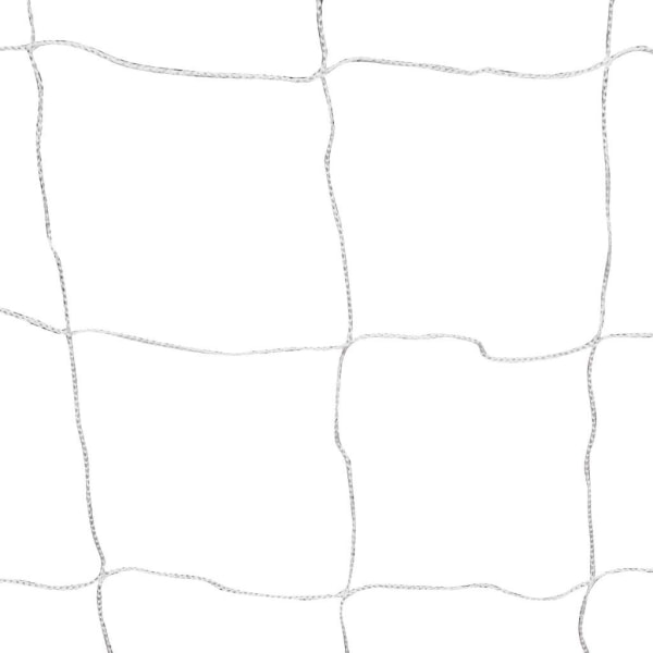 vidaXL Fotbollsmål med nät 182x61x122 cm stål vit Vit
