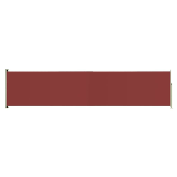 vidaXL Infällbar sidomarkis 140x600 cm röd Röd