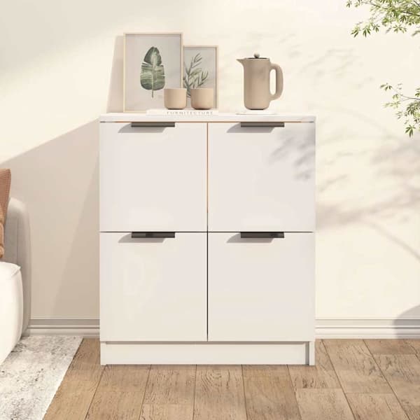vidaXL Skänk vit 60x30x70 cm konstruerat trä Vit