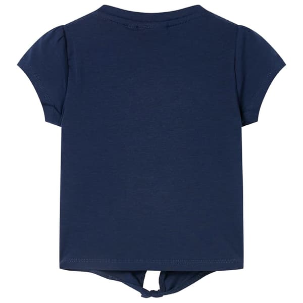 vidaXL T-shirt för barn marinblå 128 Blå