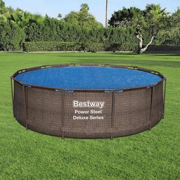 Bestway Poolöverdrag Flowclear 356 cm Blå