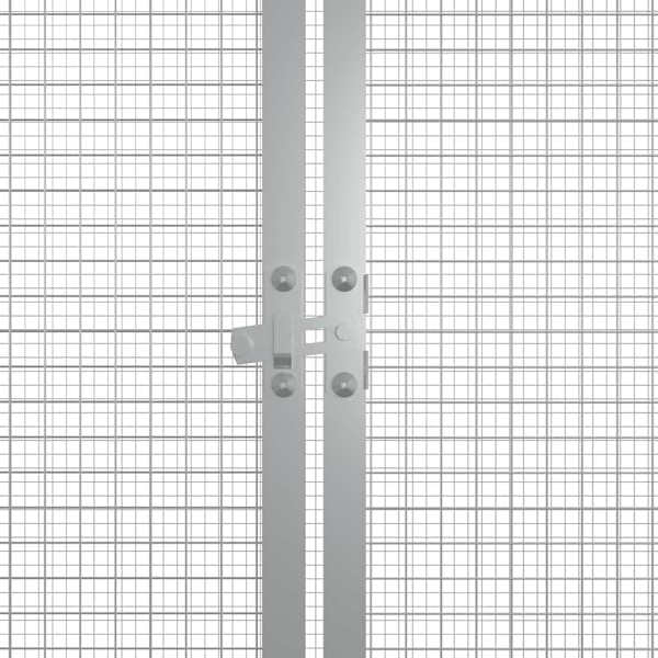 vidaXL Hönsbur grå 200x91x100 cm galvaniserat stål Grå