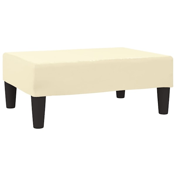 vidaXL Fotpall gräddvit 78x56x32 cm konstläder Creme