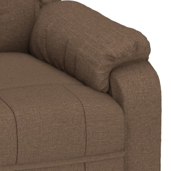 vidaXL Reclinerfåtölj brun tyg Brun