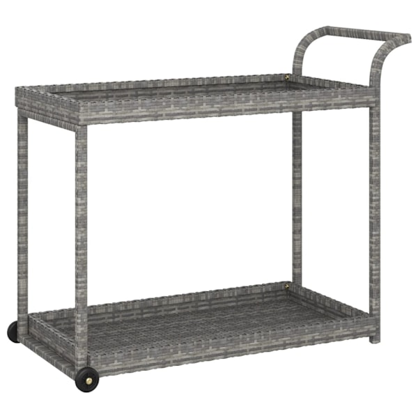 vidaXL Serveringsvagn grå 100x45x83 cm konstrotting grå