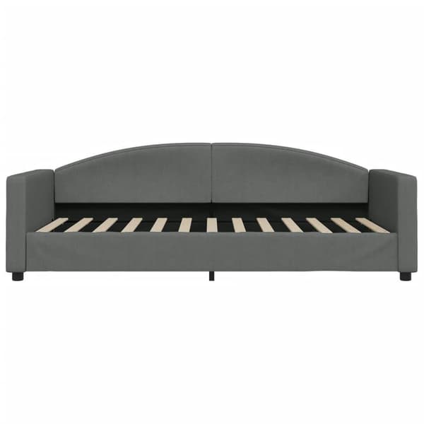 vidaXL Dagbädd mörkgrå 90x200 cm tyg Grå