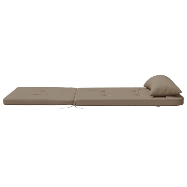 vidaXL Solstolsdynor 2 st taupe oxfordtyg Taupe