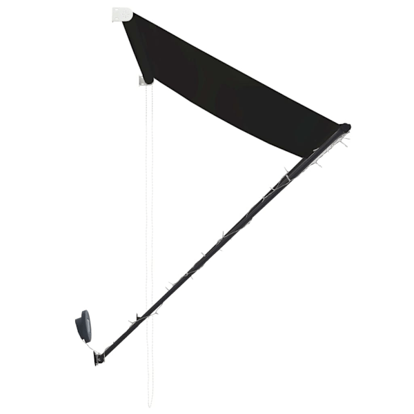 vidaXL Markis med LED 150x150 cm antracit Antracit