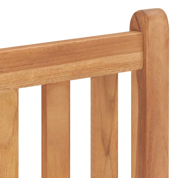 vidaXL Hopfällbara trädgårdsstolar 8 st massiv teak Brun