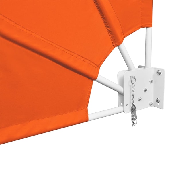 vidaXL Vindskydd för altan hopfällbar 160 x 240 cm Terrakotta Orange
