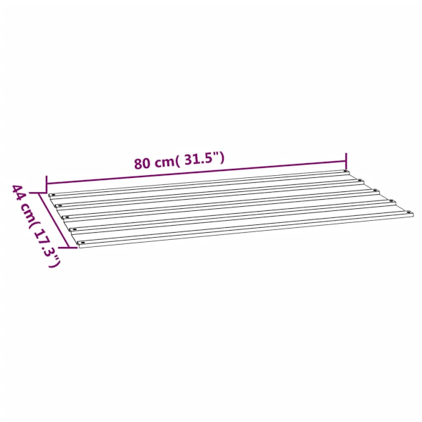 vidaXL Takplåt 12 st rostfärgad 80x44 cm rosttrögt stål Brun