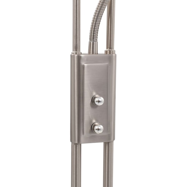 vidaXL Golvlampa 18 W silver 180 cm dimbar Silver