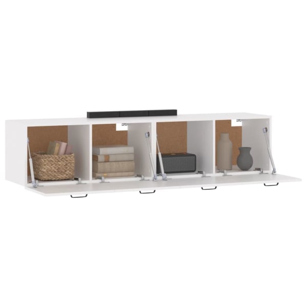 vidaXL Väggskåp 2 st vit 60x36,5x35 cm konstruerat trä Vit
