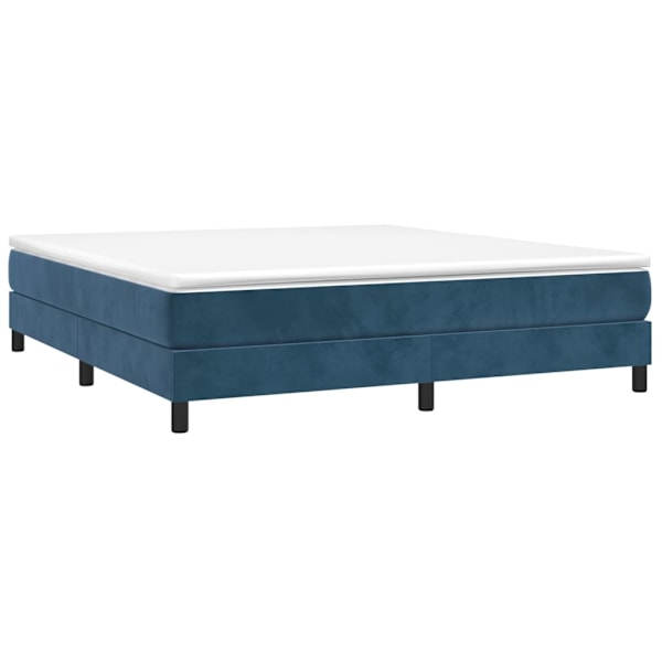 vidaXL Sängram utan madrass mörkblå 160x200 cm sammet Blå