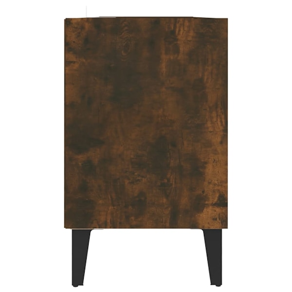 vidaXL Tv-bänk med metallben sonoma-ek 103,5x30x50 cm Brun