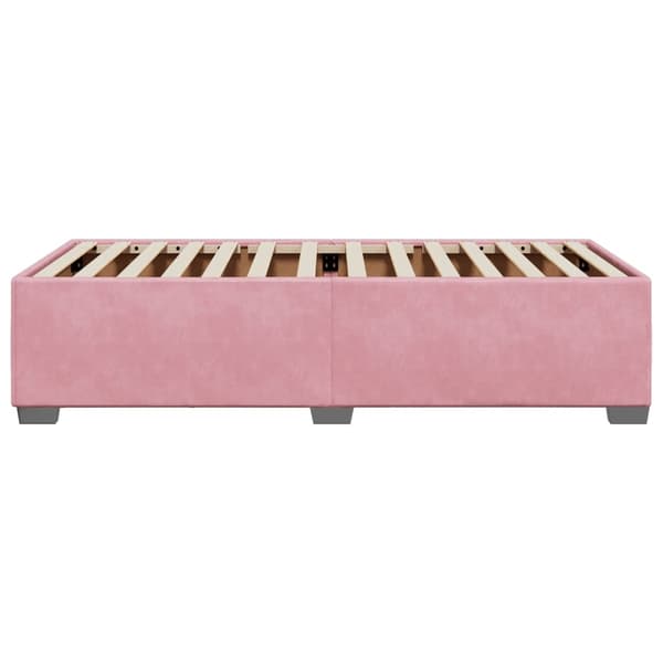 vidaXL Sängram rosa 80x200 cm sammet Rosa