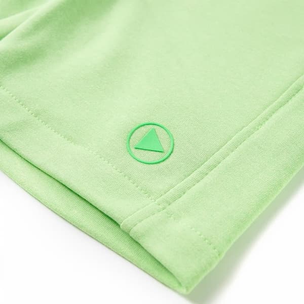 vidaXL Barnshorts fluogrön 128 Grön