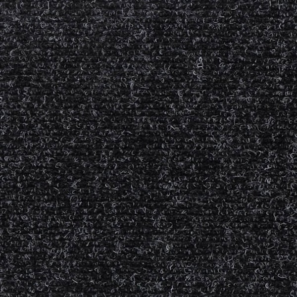 vidaXL Trappstegsmattor självhäftande 15 st 76x20 cm svart Svart