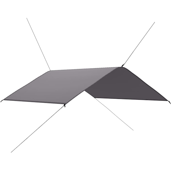 vidaXL Tarp 4x4 m grå grå