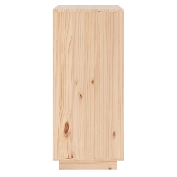 vidaXL Skänk 38x35x80 cm massiv furu Brun