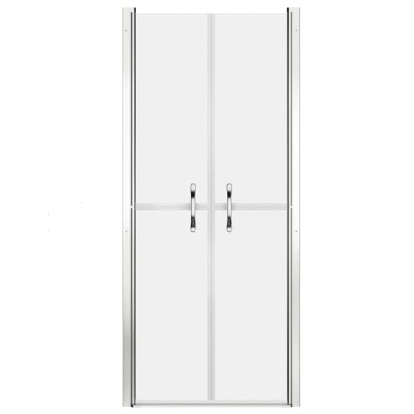 vidaXL Duschdörr frostad ESG 76x190 cm Silver