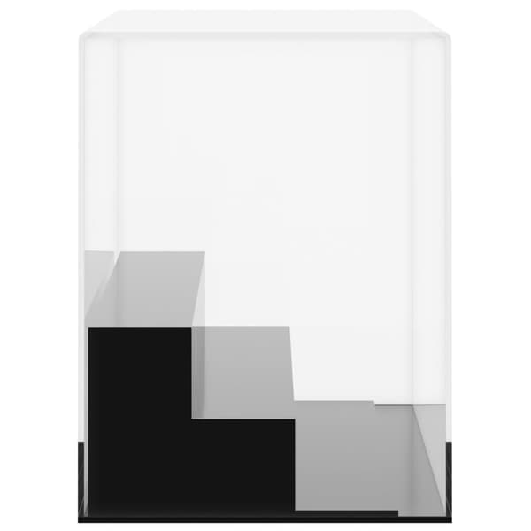 vidaXL Akryllåda transparent 25x12x16 cm Transparent