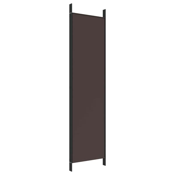 vidaXL Rumsavdelare 4 paneler brun 200x200 cm tyg Brun