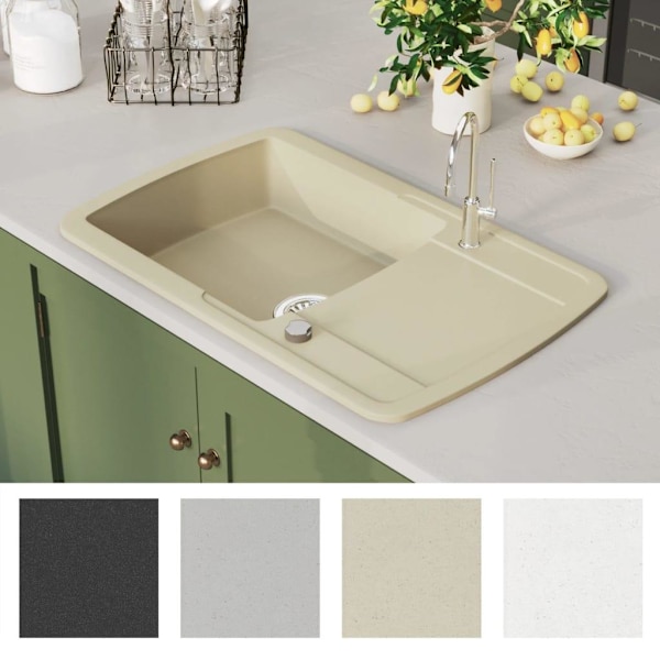 vidaXL Diskho granit enkel beige Beige