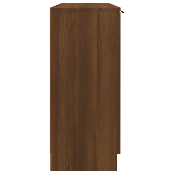 vidaXL Byrå brun ek 90,5x30x70 cm konstruerat trä Brun