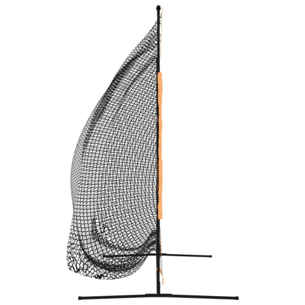 vidaXL Övningsnät för golf svart och orange 215x107x216 cm Polye