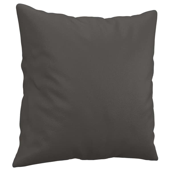 vidaXL Prydnadskuddar 2 st grå 40x40 cm konstläder Grå