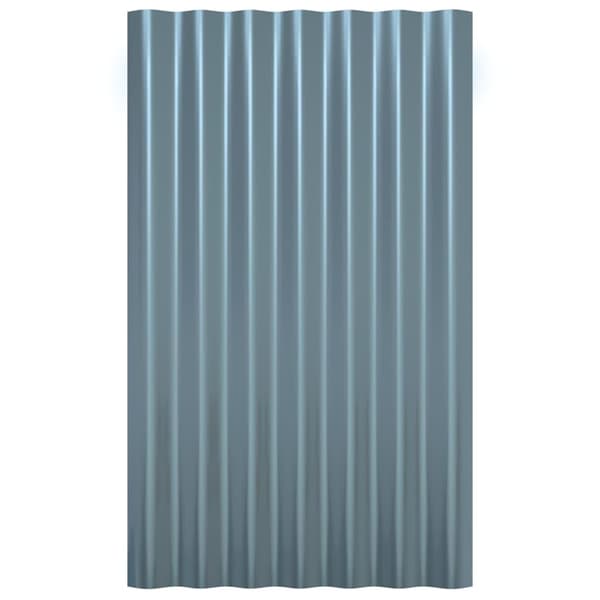 vidaXL Takplåt 36 st pulverlackerat stål grå 60x36 cm Grå