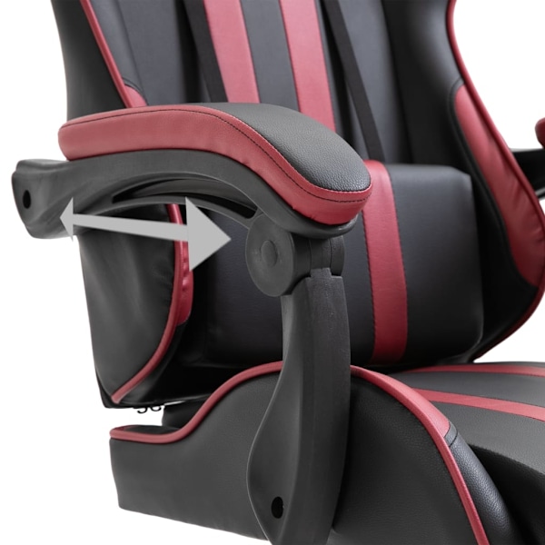 vidaXL Gamingstol vinröd konstläder Röd