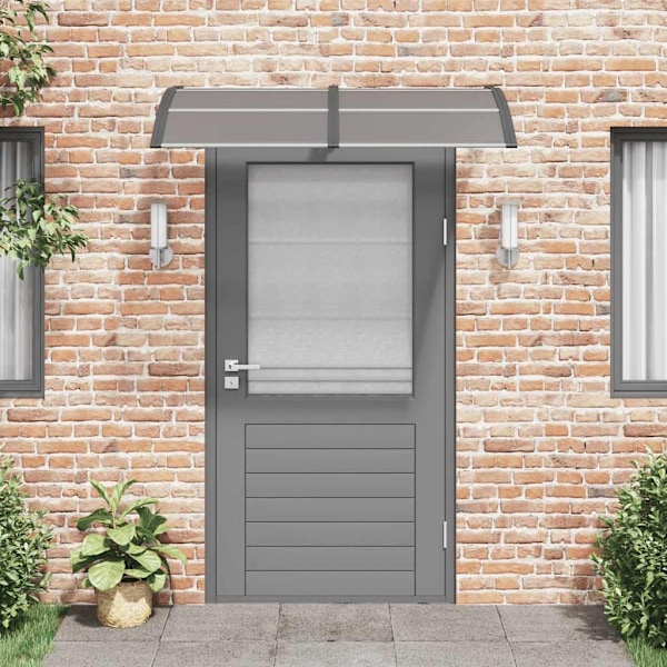 vidaXL Entrétak svart 150x75 cm polykarbonat Svart