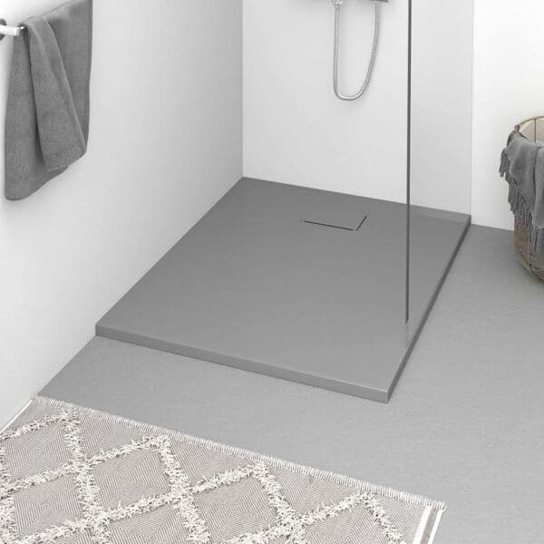 vidaXL Duschkar SMC grå 100x80 cm grå