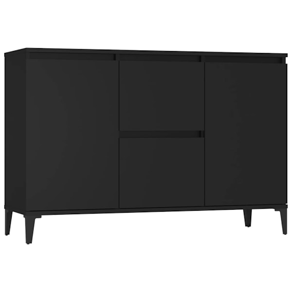 vidaXL Skänk svart 104x35x70 cm konstruerat trä Svart