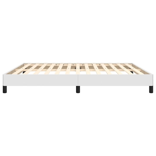vidaXL Sängram vit 160x200 cm konstläder Vit