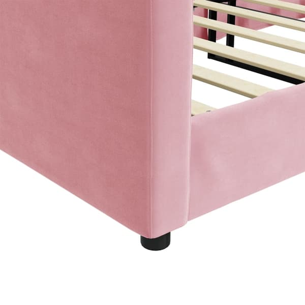 vidaXL Dagbädd rosa 100x200 cm sammet Rosa