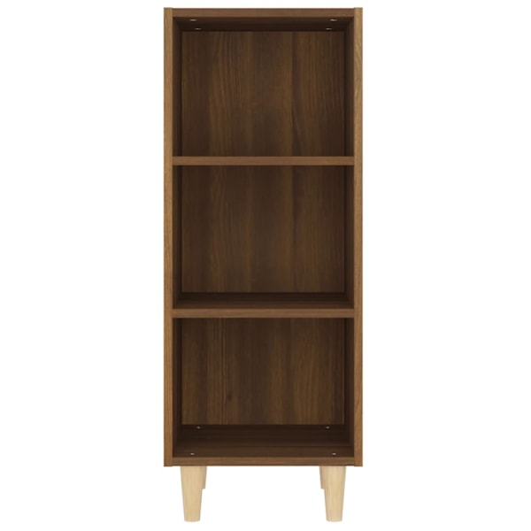 vidaXL Skänk brun ek 34,5x32,5x90 cm konstruerat trä Brun