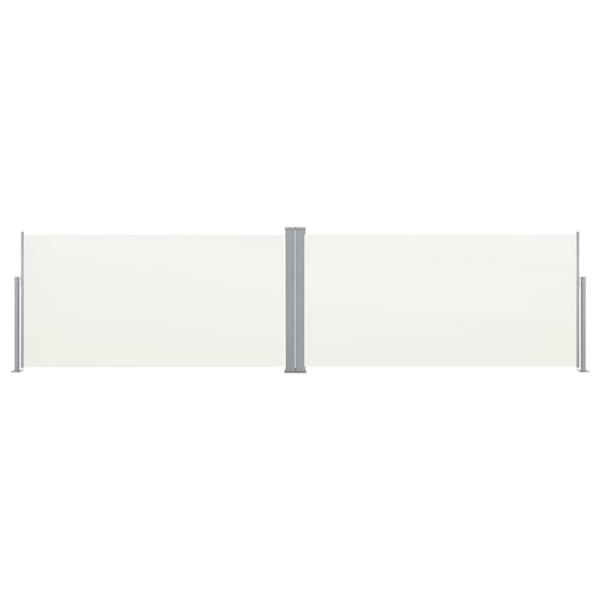 vidaXL Infällbar skärm 160x600 cm gräddvit Creme