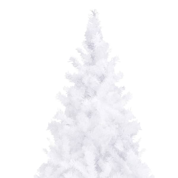 vidaXL Belyst plastgran 400 cm vit Vit