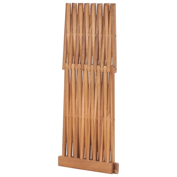 vidaXL Hopfällbar pall 40x32x45 cm massiv teak Brun