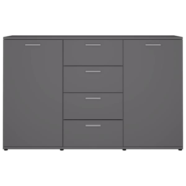 vidaXL Skänk grå 120x35,5x75 cm konstruerat trä grå