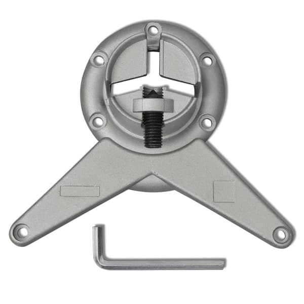 vidaXL 4 Justerbara bordsben i krom 710 mm Silver