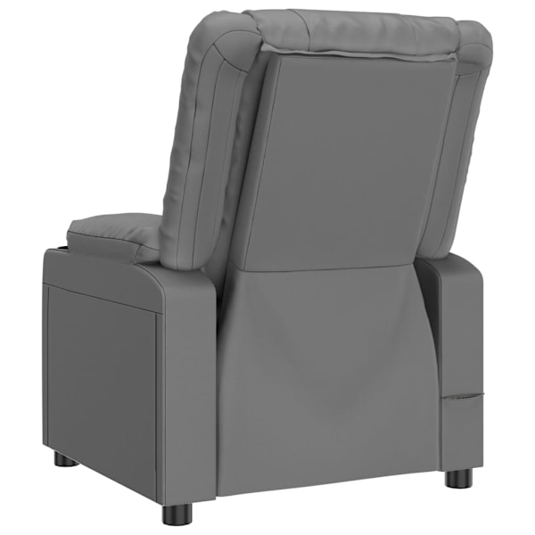 vidaXL Massagefåtölj grå konstläder Grå