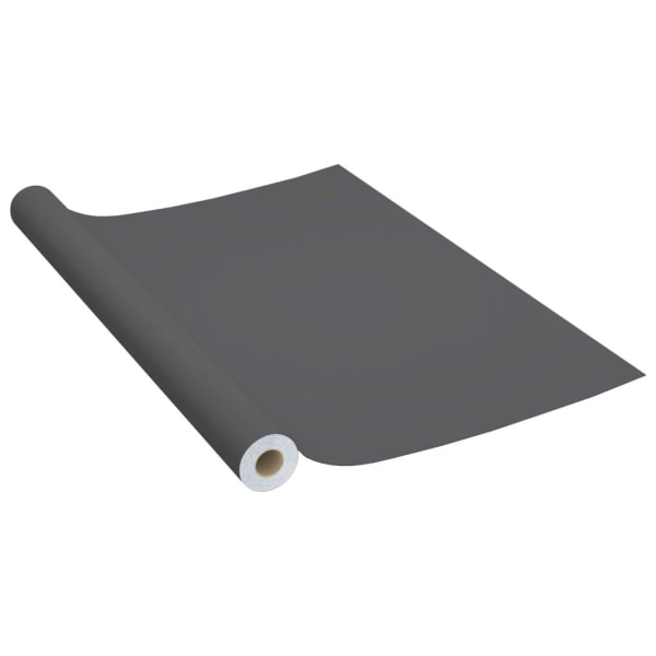 vidaXL Dekorplast grå 500x90 cm PVC grå