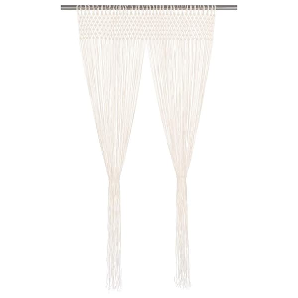 vidaXL Gardin makramé 140x240 cm bomull Creme