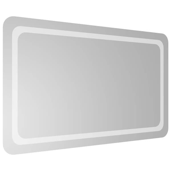 vidaXL Badrumsspegel LED 100x60 cm Transparent
